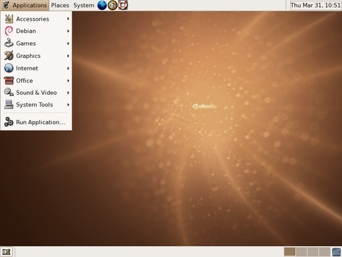 Ubuntu Linux desktop